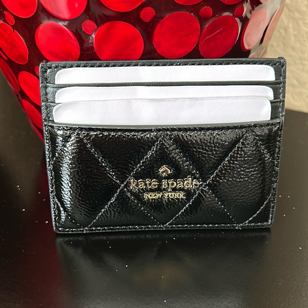 NWOT Kate Spate Quilted Cardholder - Picture 2 of 5